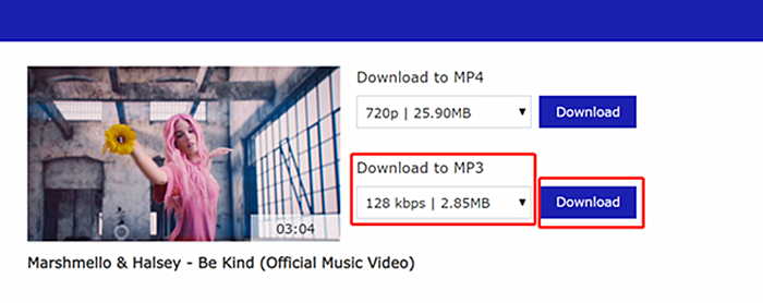 1. วิธีดาวน์โหลด YouTube to MP3 ที่ไม่ถูกปิดกั้นด้วย Keepvid? -3